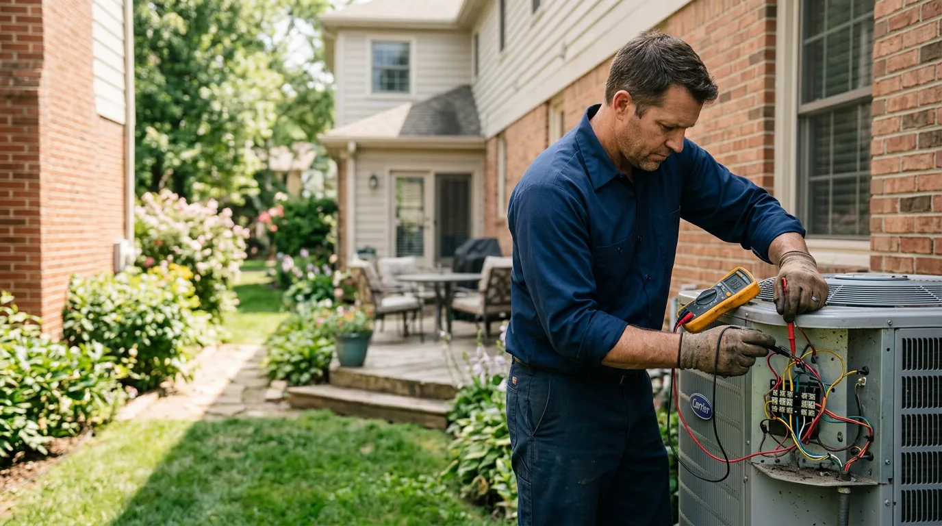 HVAC technician working near Haymarket, VA